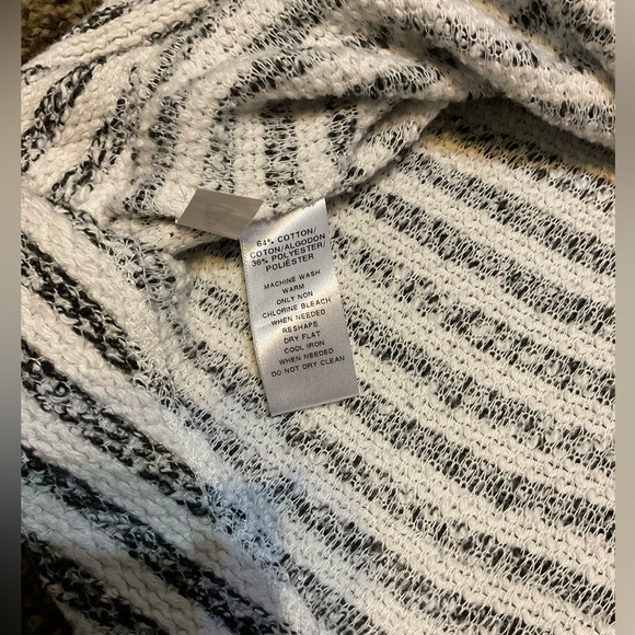 ANN TAYLOR LOFT COTTON BLEND STRIPPED SWEATER - Picture 7 of 7